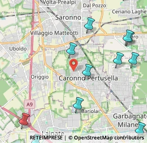 Mappa Via Zari Luigi, 21042 Caronno Pertusella VA, Italia (2.93167)