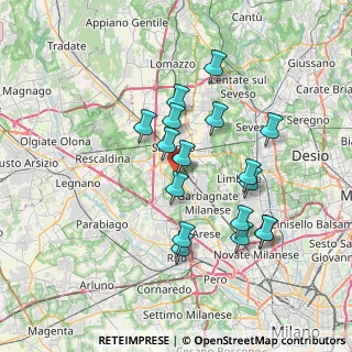 Mappa Via Zari Luigi, 21042 Caronno Pertusella VA, Italia (6.64412)