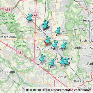 Mappa Via L. Zari, 21042 Caronno Pertusella VA, Italia (3.22692)