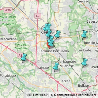 Mappa Via Zari Luigi, 21042 Caronno Pertusella VA, Italia (2.97364)