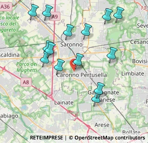 Mappa Via L. Zari, 21042 Caronno Pertusella VA, Italia (3.99571)
