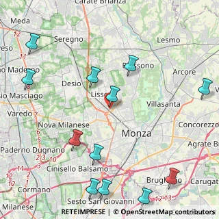 Mappa Via Giuseppe Mazzini, 20851 Monza MB, Italia (5.5175)