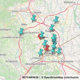 Mappa Strada St. Pasubio, 36030 Costabissara VI, Italia (6.55154)