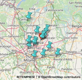 Mappa Via Filippo Turati, 20058 Villasanta MB, Italia (8.94429)