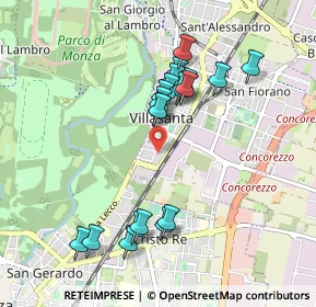 Mappa Via Filippo Turati, 20058 Villasanta MB, Italia (0.8945)