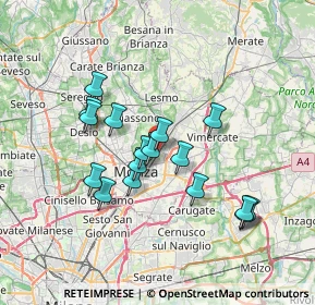 Mappa Via Filippo Turati, 20058 Villasanta MB, Italia (6.23471)