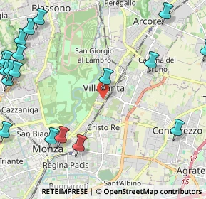 Mappa Via Filippo Turati, 20058 Villasanta MB, Italia (3.2685)