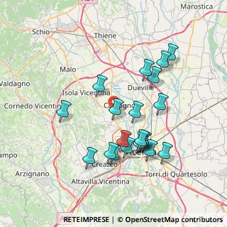 Mappa Stradella Nh Donà, 36030 Costabissara VI, Italia (7.0855)
