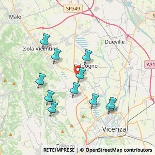 Mappa Stradella Nh Donà, 36030 Costabissara VI, Italia (3.75091)