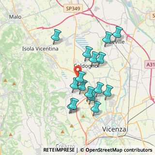 Mappa Stradella Nh Donà, 36030 Costabissara VI, Italia (3.22625)