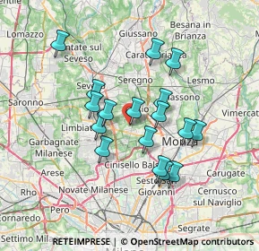 Mappa Via Valsesia, 20834 Nova Milanese MB, Italia (5.91529)