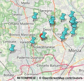 Mappa Via Valsesia, 20834 Nova Milanese MB, Italia (4.35929)