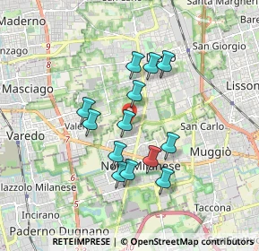 Mappa Via Valsesia, 20834 Nova Milanese MB, Italia (1.44154)