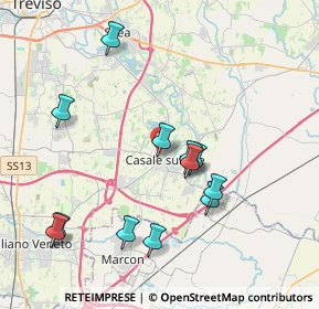 Mappa Piazza All'Arma della Cavalleria, 31032 Casale Sul Sile TV, Italia (3.925)