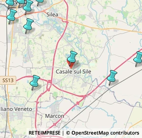 Mappa Piazza All'Arma della Cavalleria, 31032 Casale Sul Sile TV, Italia (7.364)