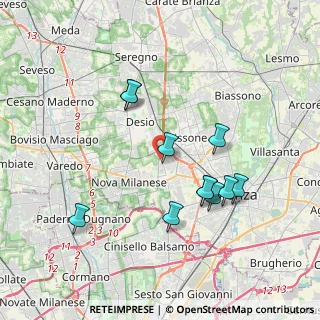 Mappa Via Salvador Allende, 20835 Muggiò MB, Italia (3.53636)