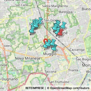 Mappa Via Salvador Allende, 20835 Muggiò MB, Italia (1.488)