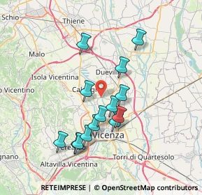 Mappa Via Levico, 36030 Cresole VI, Italia (6.38214)