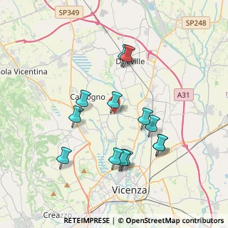 Mappa Via Levico, 36030 Cresole VI, Italia (3.58846)