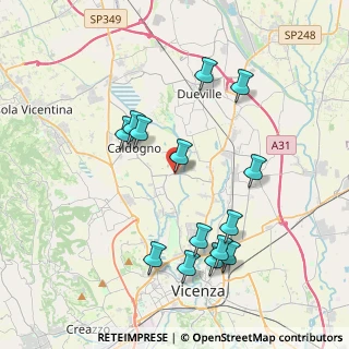 Mappa Via Levico, 36030 Cresole VI, Italia (3.96214)