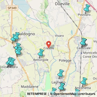Mappa Via Levico, 36030 Cresole VI, Italia (3.53316)