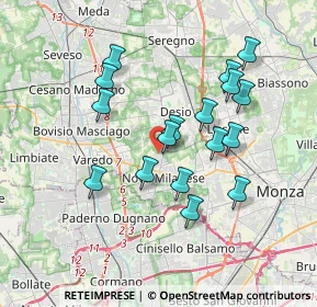 Mappa Via Valgrande, 20834 Nova Milanese MB, Italia (3.29412)