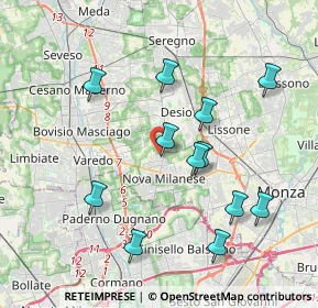 Mappa Via Valgrande, 20834 Nova Milanese MB, Italia (3.84833)