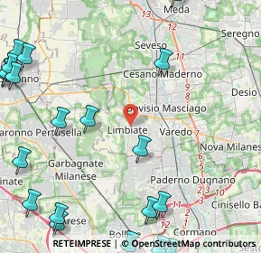 Mappa Via Piave, 20812 Limbiate MB, Italia (6.7)