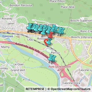 Mappa Strada delle Cascine 17 presso campo sportivo Crestella, 11020 Donnas AO, Italia (0.34643)