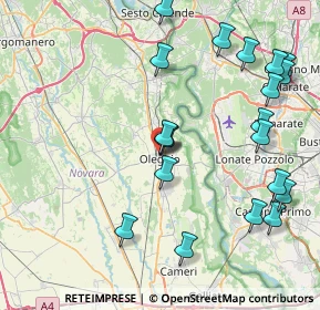 Mappa V.le Paganini, 28047 Oleggio NO, Italia (9.229)