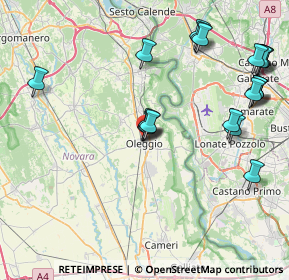 Mappa V.le Paganini, 28047 Oleggio NO, Italia (9.307)