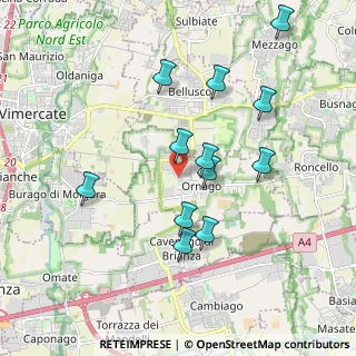 Mappa Via Paolo Borsellino, 20876 Ornago MB, Italia (1.8075)