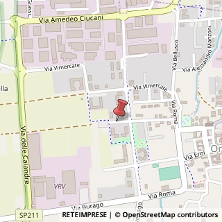 Mappa Via Paolo Borsellino, 1/B, 20876 Ornago, Monza e Brianza (Lombardia)