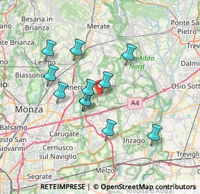 Mappa Via Paolo Borsellino, 20876 Ornago MB, Italia (6.01091)