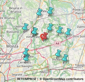 Mappa Via Paolo Borsellino, 20876 Ornago MB, Italia (6.97077)