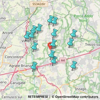 Mappa Via Paolo Borsellino, 20876 Ornago MB, Italia (3.39933)