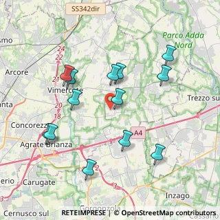Mappa Via Paolo Borsellino, 20876 Ornago MB, Italia (3.89846)