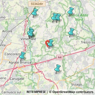 Mappa Via Paolo Borsellino, 20876 Ornago MB, Italia (4.38091)