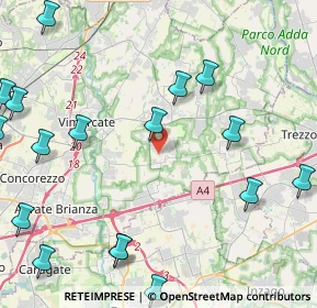 Mappa Via Paolo Borsellino, 20876 Ornago MB, Italia (6.242)