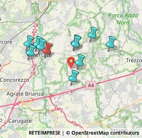 Mappa Via Paolo Borsellino, 20876 Ornago MB, Italia (3.23727)