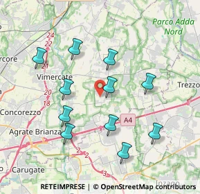 Mappa Via Paolo Borsellino, 20876 Ornago MB, Italia (3.66909)