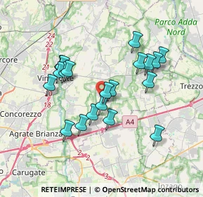Mappa Via Paolo Borsellino, 20876 Ornago MB, Italia (3.2575)