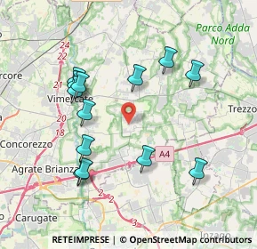 Mappa Via Paolo Borsellino, 20876 Ornago MB, Italia (3.78231)