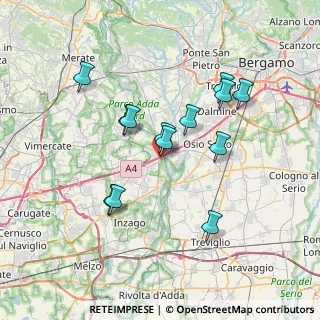 Mappa Via Piave, 20056 Trezzo sull'Adda MI, Italia (6.45385)