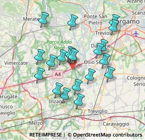 Mappa Via Piave, 20056 Trezzo sull'Adda MI, Italia (6.523)