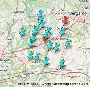 Mappa Via Piave, 20056 Trezzo sull'Adda MI, Italia (6.069)