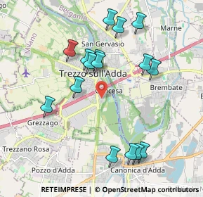 Mappa Via Piave, 20056 Trezzo sull'Adda MI, Italia (2.00125)