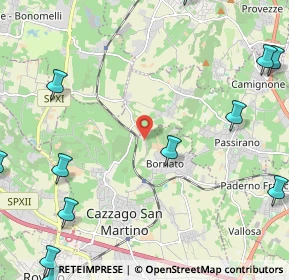 Mappa Via Valle, 25046 Cazzago San Martino BS, Italia (3.55188)
