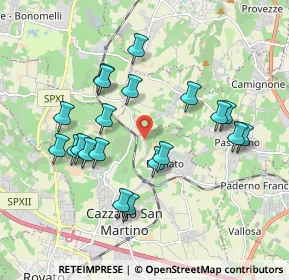 Mappa Via Valle, 25046 Cazzago San Martino BS, Italia (1.833)