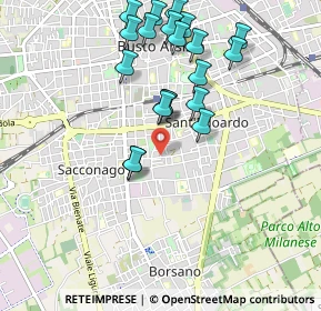 Mappa Via Pilo Rosolino, 21052 Busto Arsizio VA, Italia (0.989)